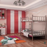 双层床双人304不锈钢钢架床简约现代员工学校宿舍公寓床