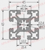 工业铝型材10-4545W
