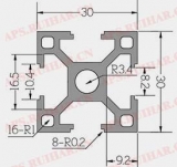 工业铝型材8-3030A