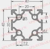 工业铝型材6-4040G