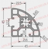 工业铝型材10-4545R