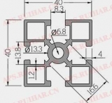 工业铝型材8-4040HA