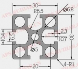 工业铝型材6-3030G