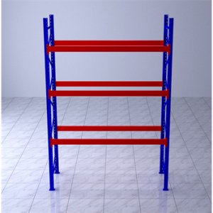 栈板式货架主架2880×1000×3500mm(三层,1.5T/层,橘红色)