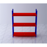 重型货架主架2000×600×2000mm(三层,1T/层,橘红色)
