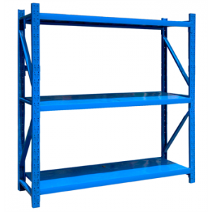 轻型货架主架1500×500×2000mm(三层,200kg/层,蓝色)
