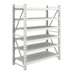 永久型防静电中型货架主架，长*宽*高mm:2000×600×1800，6层 250kg/层 灰色