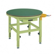 回転作業台(高さ調整タイプ・ストッパー・キャビネット付)/TRT-900FASP/TRT-900FBSP