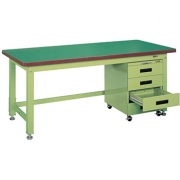 重量作業台 KWタイプ(キャビネットワゴン付)/KWF-128F