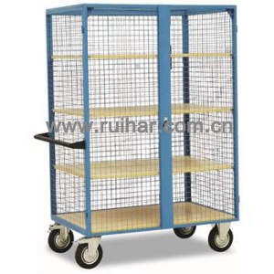 网格状搁板架推车4层SR500