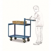 钢质工具推车2层扶手带写字板SQ25A SQ25B