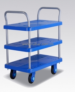 静音手推车 PLA200-T3-D 三层车板式