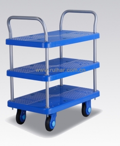 静音手推车 PLA150-T3-D 三层车版式