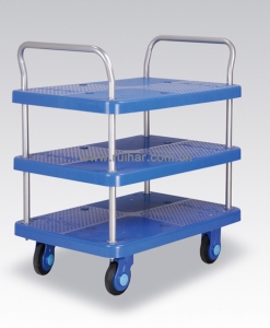 静音手推车 PLA300-T3-D 三层车板式