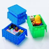 翻盖可叠放物流箱