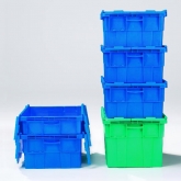 翻盖可叠放物流箱