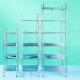 镀铬钢丝线网货架