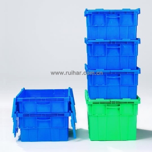 翻盖可叠放物流箱