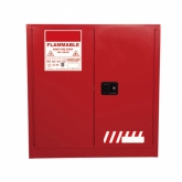 30加仑 FM红色手动钢制安全存储柜 RHC0030R W1090×D460×H1120