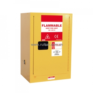 12加仑 FM黄色手动钢制安全存储柜 RHC0012 W590×D460×H890