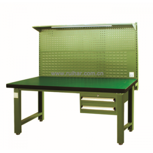 重型工作台带两吊抽(台面厚50mm 带挂板)XFH-1520G，XFH-1820G，XFH-2120G