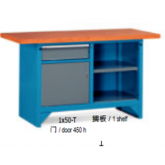 门抽组合工作台实木桌板(台面厚40mm)