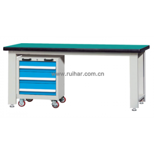 重型工作台带移动柜(台面厚50mm)