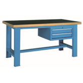 重型工作台高分子桌板带两吊抽，GF1500-B，GF1800-B，GF2000-B