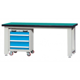 重型工作台带移动柜(台面厚50mm)