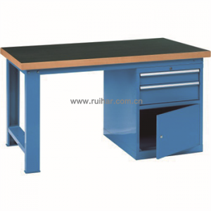 重型工作台高分子桌板带两抽单门柜，GF1500-C，GF1800-C，GF2000-C