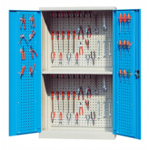 开门型层板式存储柜带背板和门板