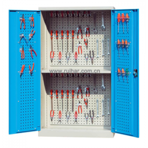 开门型层板式存储柜带背板和门板