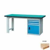 50mm复合/榉木/铁板/不锈钢桌面单侧2抽1门柜重型工作桌