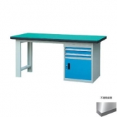 50mm复合/榉木/铁板/不锈钢桌面单侧2抽1门柜重型工作桌