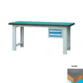 50mm复合/榉木/铁板/不锈钢桌面单吊2抽柜重型工作桌