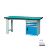 50mm复合/榉木/铁板/不锈钢桌面单侧2抽1门柜重型工作桌