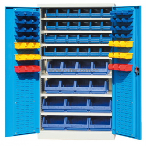 双开门重型存储柜(带门挂板和零件盒)