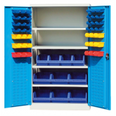 双开门重型存储柜(带门挂板和零件盒)