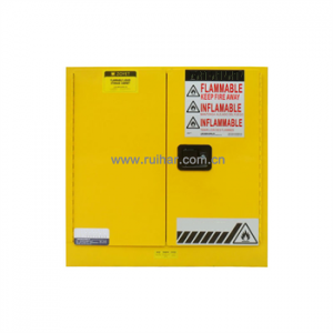 易燃液体安全存储柜-黄色23加仑 双门手动台下式 86×49×89cm