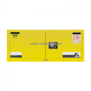 易燃液体安全存储柜-黄色12加仑 双门手动台上式 109×46×46cm