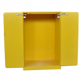 黄色手动带闭门器钢制安全存储柜
