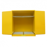 黄色手动钢制圆桶存储安全柜