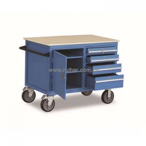 多用途钢制工作平台（带抽屉与工具柜）500kg 1150×700mm