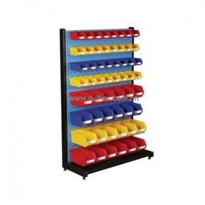 固定型单面物料整理架，960X375X1450mm，含56个零件盒，散件发货