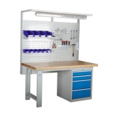 带挂板抽屉柜工作台