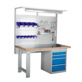 带挂板抽屉柜工作台