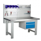 带挂板抽屉柜工作台