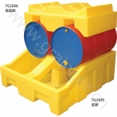 聚乙烯油桶堆放架,塑料油桶堆高架(双油桶型),SOL7410701B