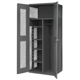 双开门层板式重型清洁置物柜,EMDC-2602-HDL-BLP-95