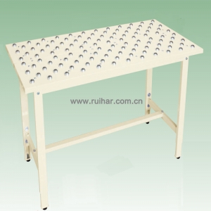 コロボール付高さ調整作業台_万向球工作台_包装工作台_流转工作台